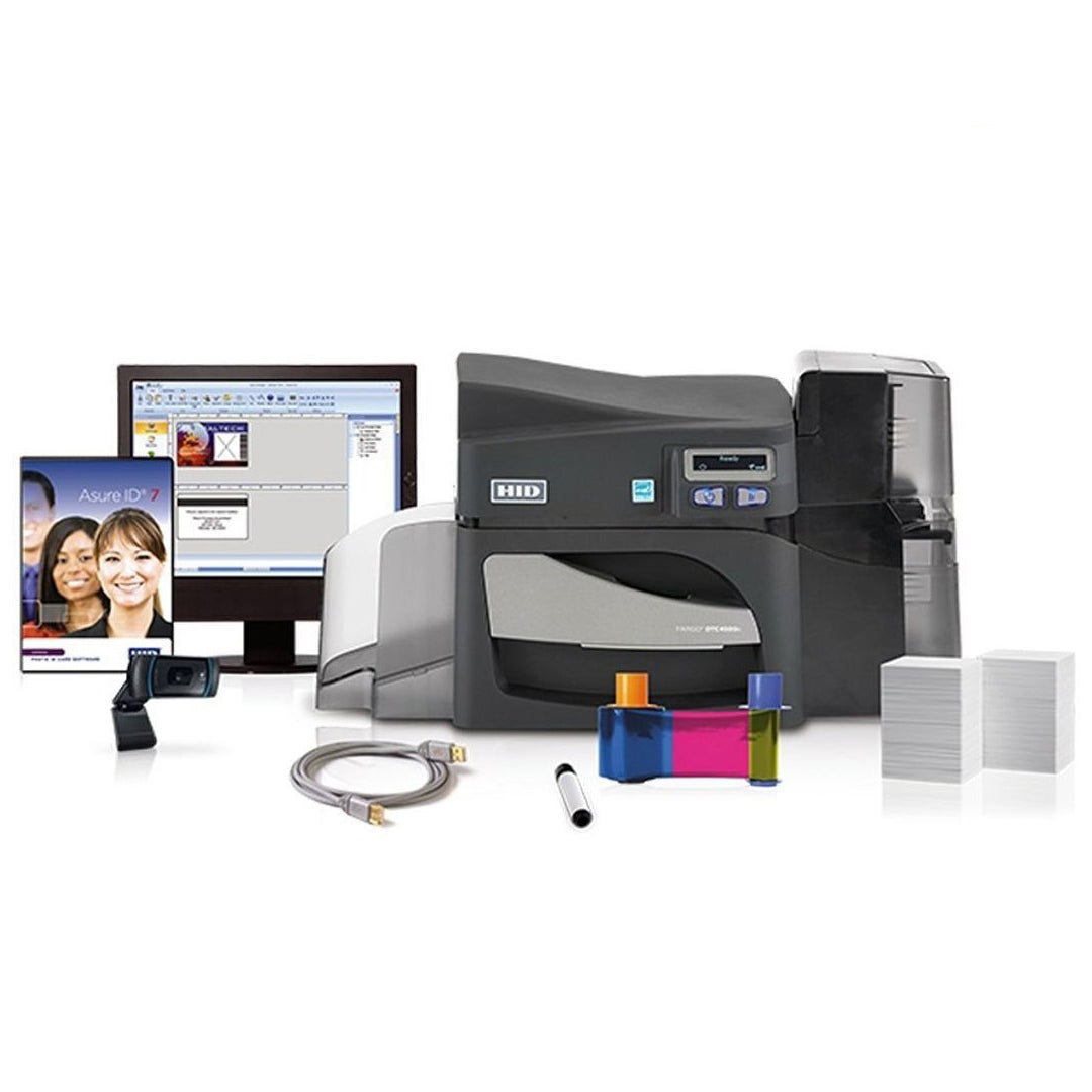  Fargo DTC4500e Single-Sided ID Card Printer System