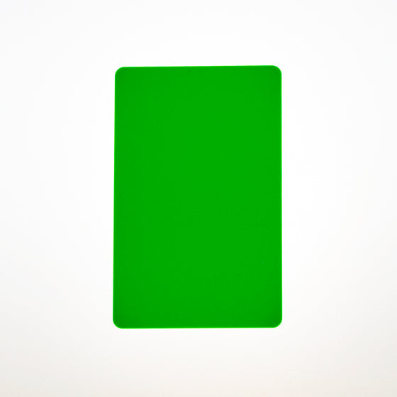 CR80/30 Flourescent Green PVC Cards