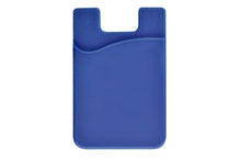  1860-5003 Blue Silicone Cell Phone Wallet