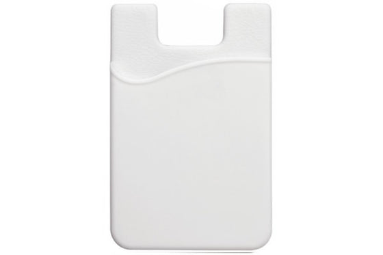 1860-5008 White Silicone Cell Phone Wallet